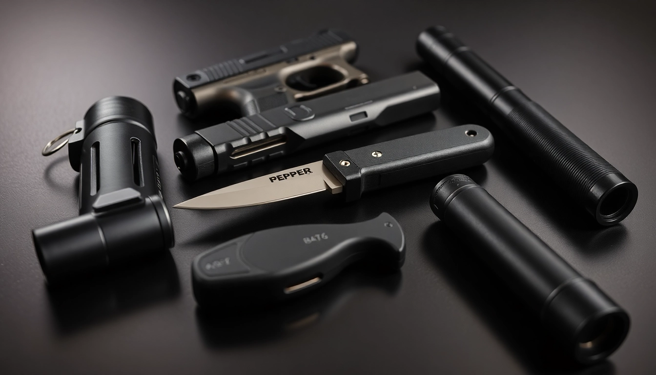 Self-defense weapons like pepper spray, stun guns, and batons prepare individuals for personal safety, providing effective protection tools.