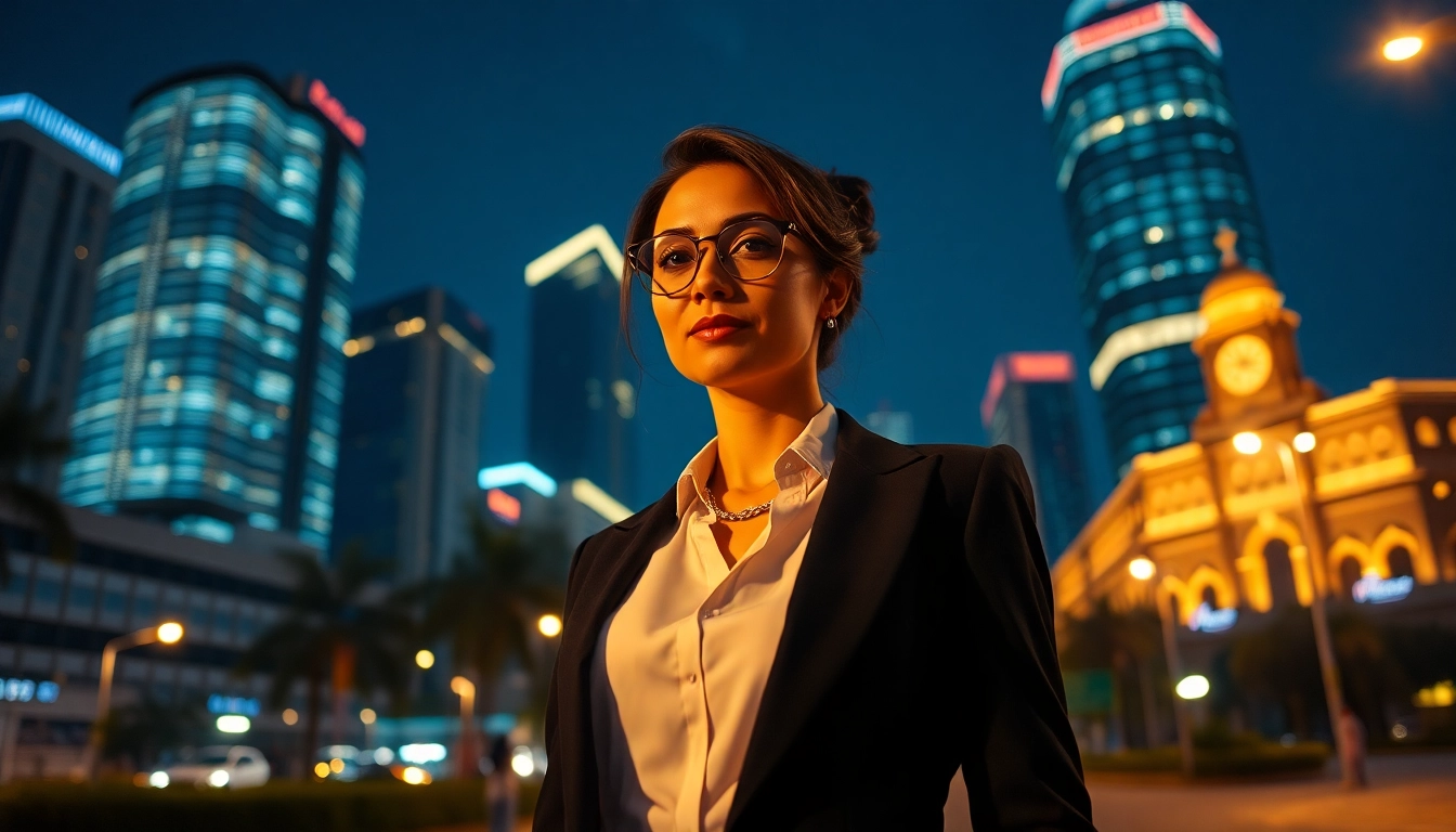 Professional woman in a stylish outfit confidently walking in Bangalore, highlighting the city's vibrant nightlife and escort service elegance.