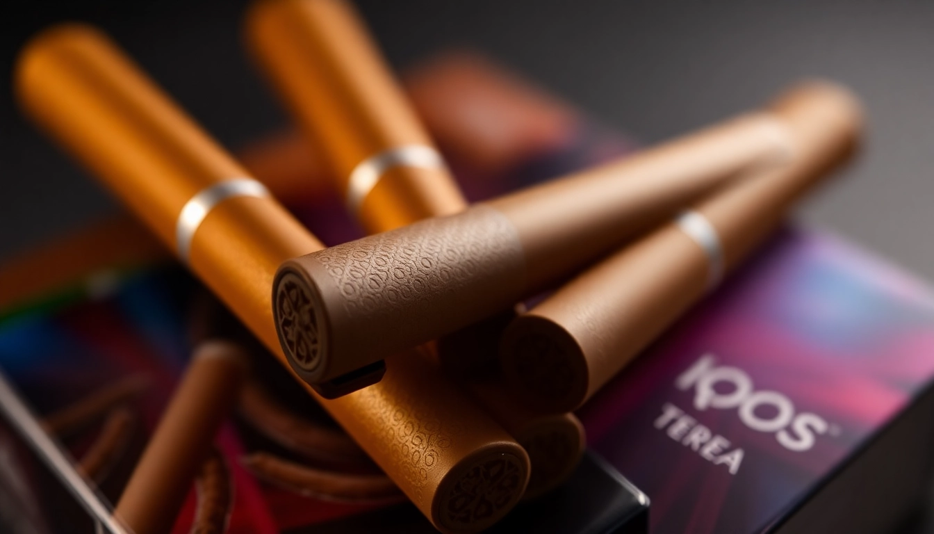 High-quality image of IQOS TEREA tobacco sticks in their colorful packaging, highlighting their modern design and appeal for smokers seeking sophisticated alternatives.