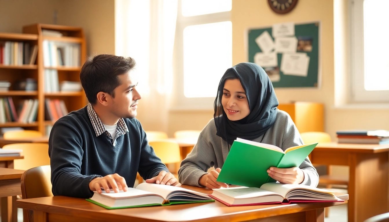 Personalized tutoring in Hammana with a focused Lebanese student receiving expert help in a cozy, well-lit classroom setting.