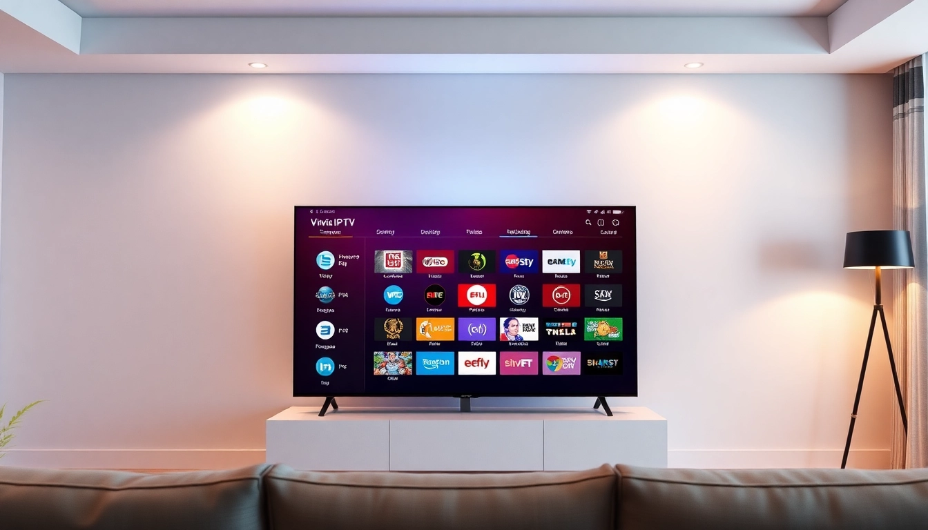 Atlas Pro IPTV interface on a device, highlighting a wide selection of HD channels and VOD content for seamless streaming experience.