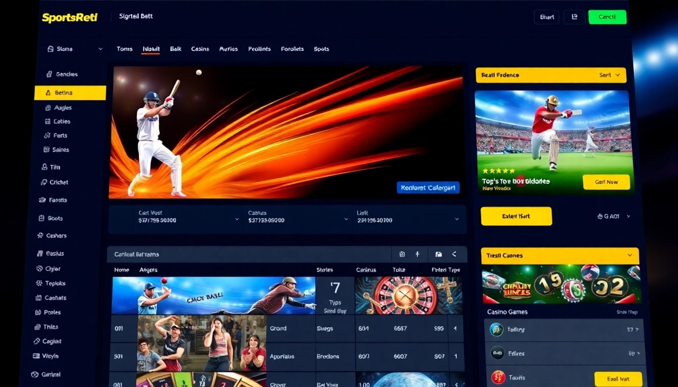 Reddybook online sports betting platform promoting cricket and casino games with engaging interface for user engagement