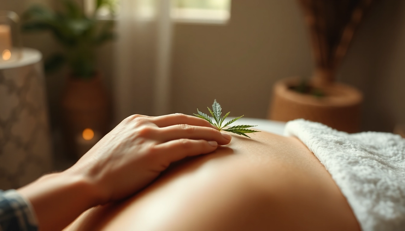 Hemp therapy session promoting relaxation and wellness through natural treatments
