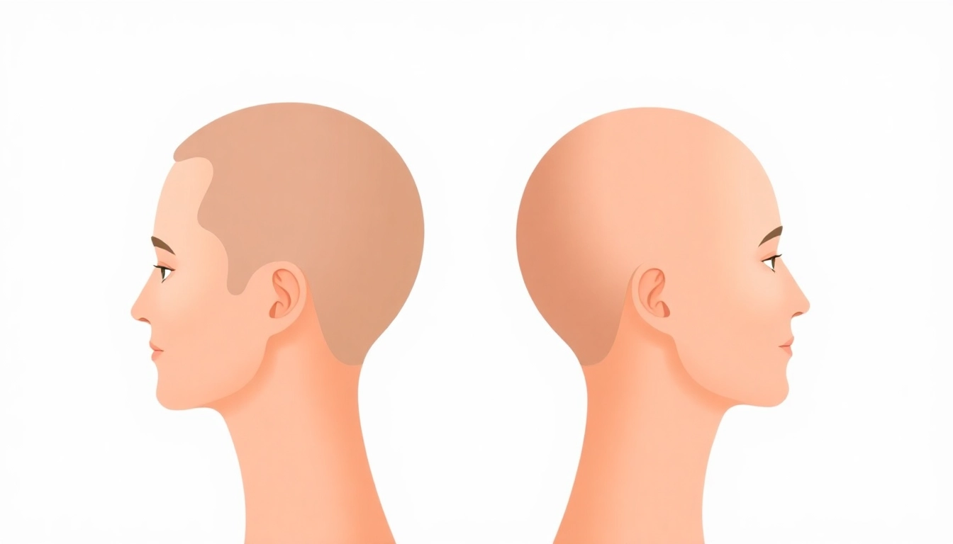 Detailed illustration of various head shapes showing differences and features for style analysis