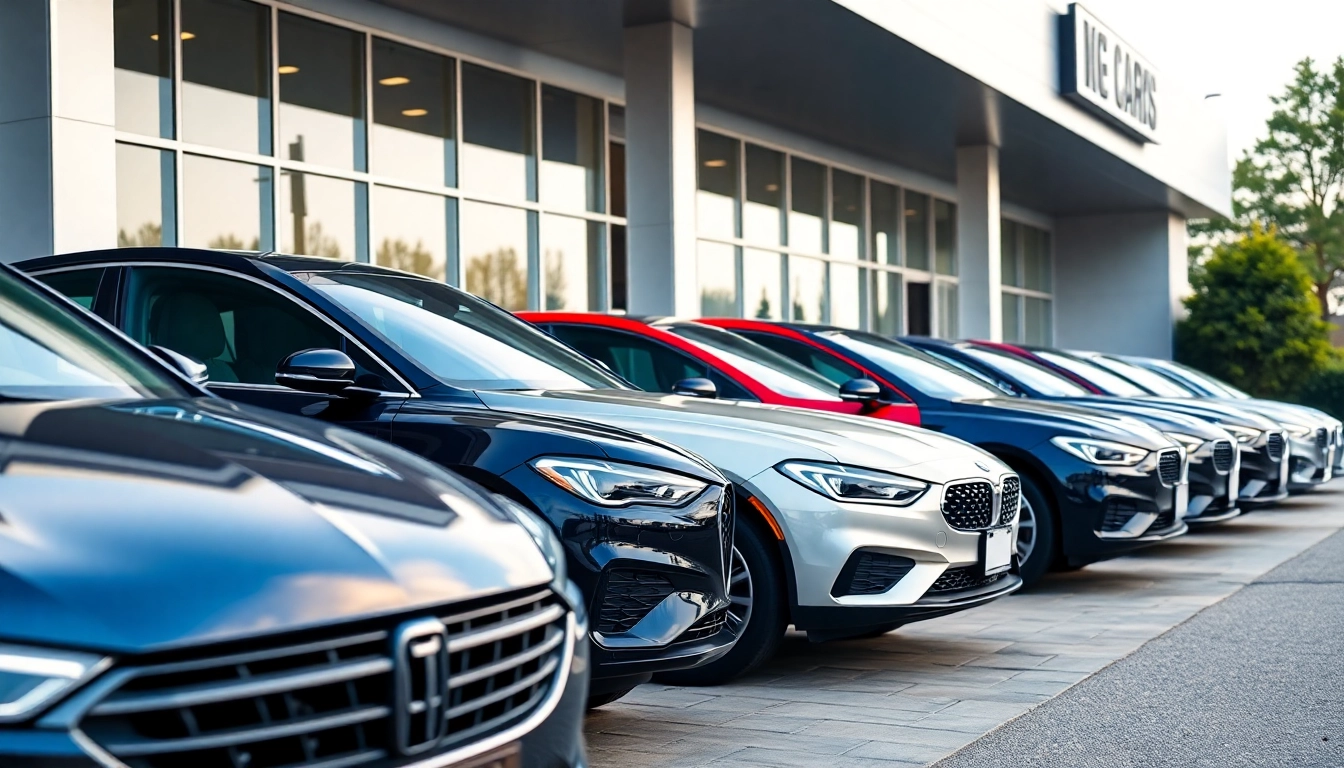 Compro auto usate professionals inspecting a luxury used car on a sunny day