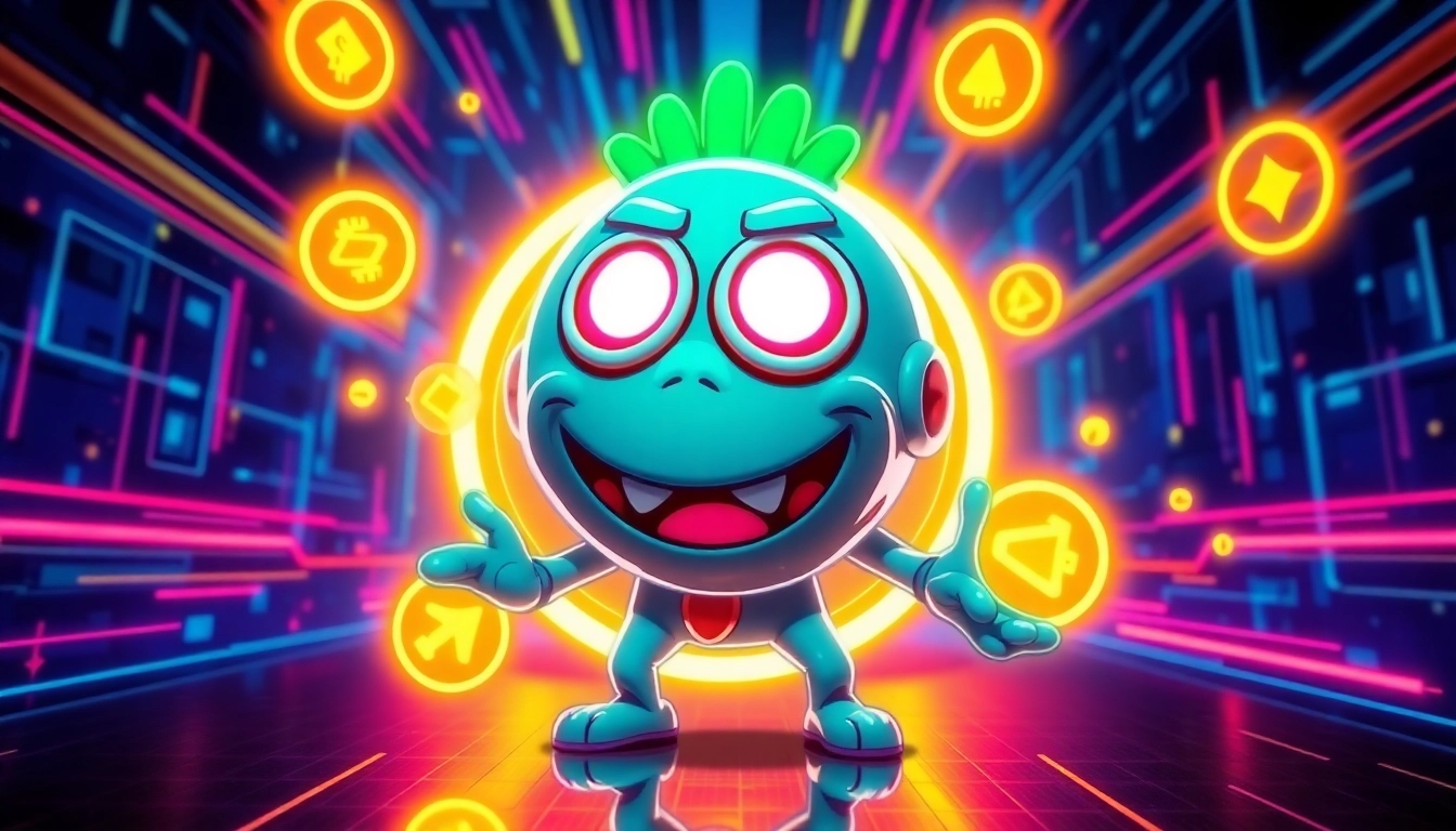 Pepe Coin themed meme illustration with GambleFi elements highlighting crypto utility and
