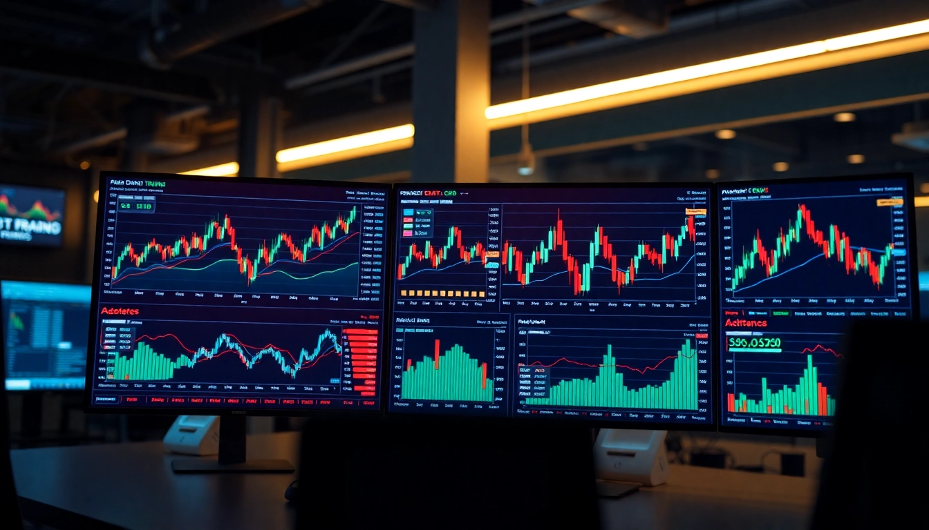 Trading view platform showcasing detailed financial charts and market analysis tools for traders
