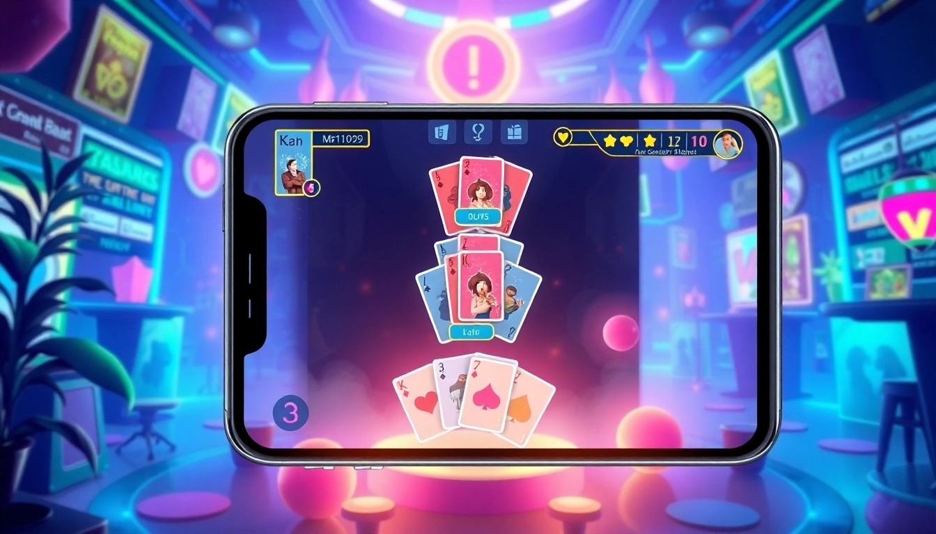 Pak rummy gaming app showing colorful cards and digital interface for online play and real